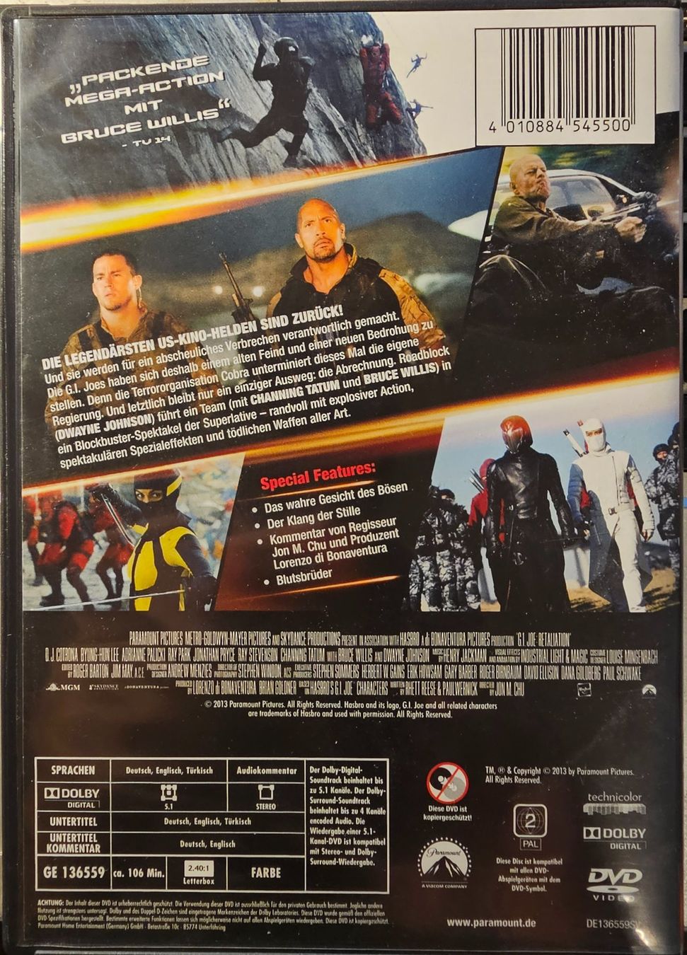 Tutti i DVDs: G.I. Joe - Die Abrechnung – Usato da Wahlen b. Laufen venduto da Cg10 1