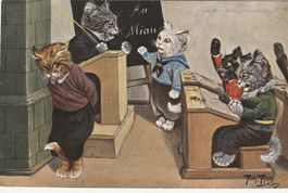 Arthur Thiele Katzen in der Schule