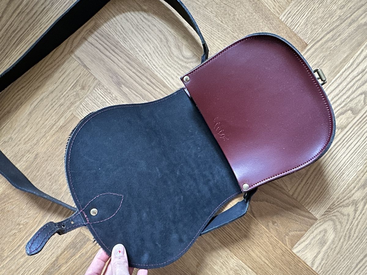 Borse: Ledertasche mit Felldeckel – Usato da Zürich venduto da NicolaLauraJoy 3