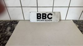 Schild BBC BROWN BOVERI