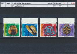 1995 "Pro Patria, Jahrgang, ET - Vollstempel