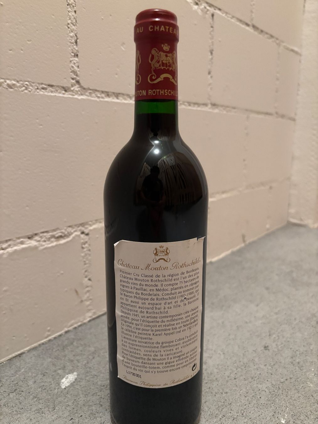 Mouton Rothschild Vins: Chateau Mouton Rothschild 1994 – D'occasion à Walchwil par watch1510 2
