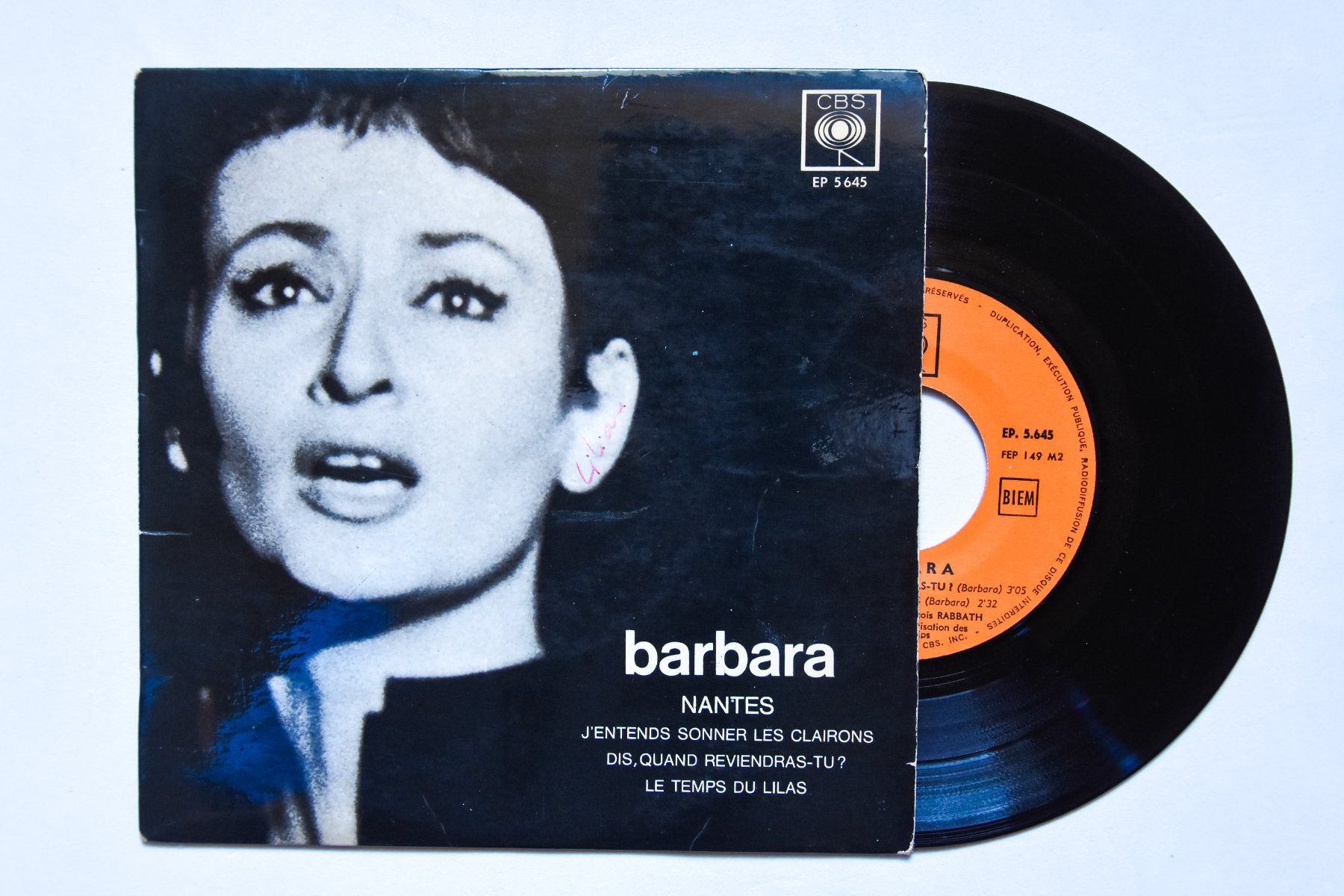 Dischi in vinile: Barbara - Nantes (EP) – Usato da Belmont-sur-Yverdon venduto da ag97