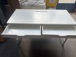 Bureau blanc 2 tiroirs neuf jamais utilisé 