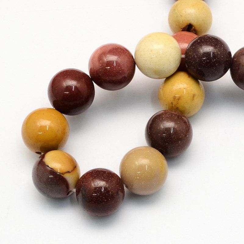 Edelsteine: Mookaite Perlen 4,5mm 1 Strang – Neu (gemäss Beschreibung) aus Alpnachstad von perlengaby 1