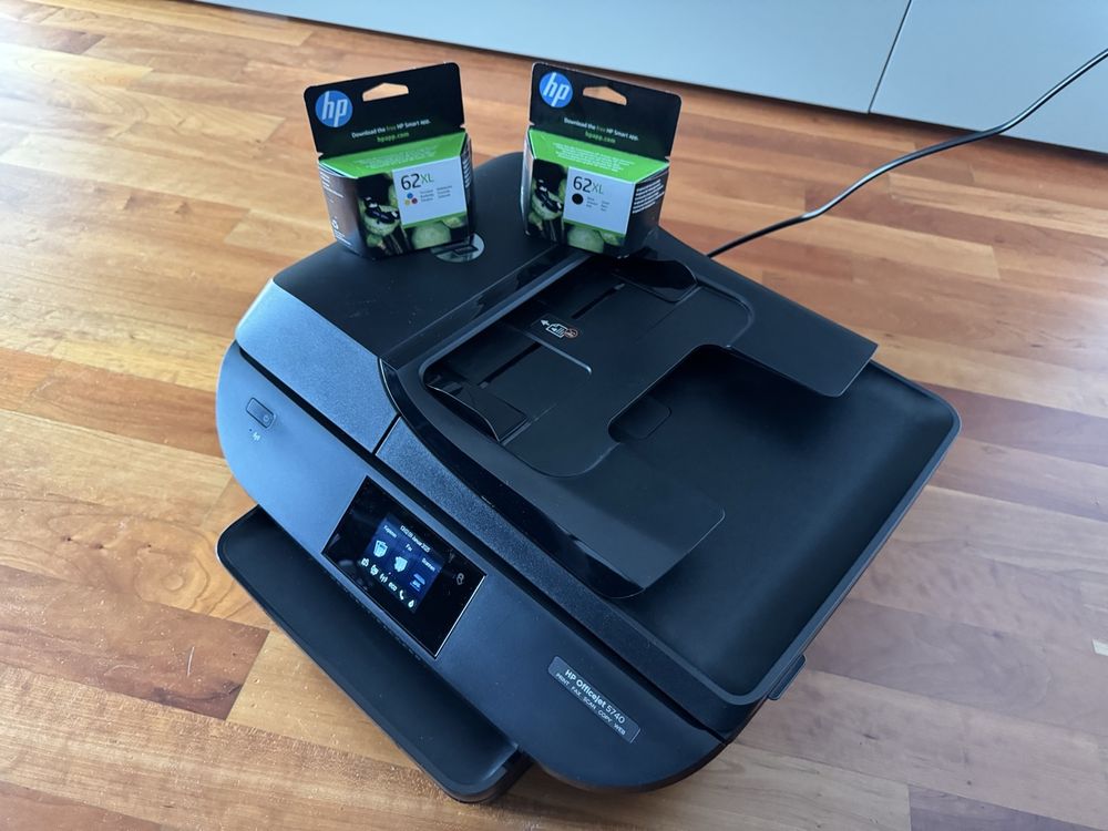 Housse De Protection Anti-poussière Sur Mesure Pour Imprimante HP OfficeJet 5740 - Noir, Fabriqué En Allemagne