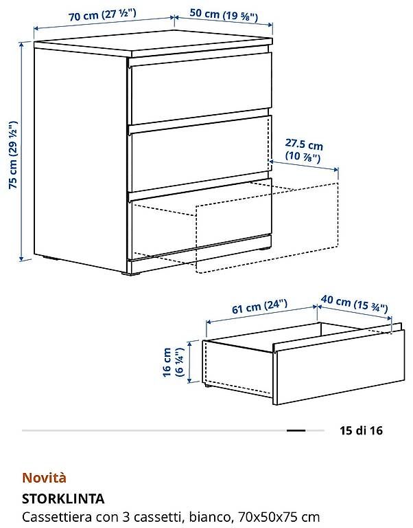 Cassettiere: Vendo cassettiera MALM – Usato da Gordola venduto da mat_zj8m 2