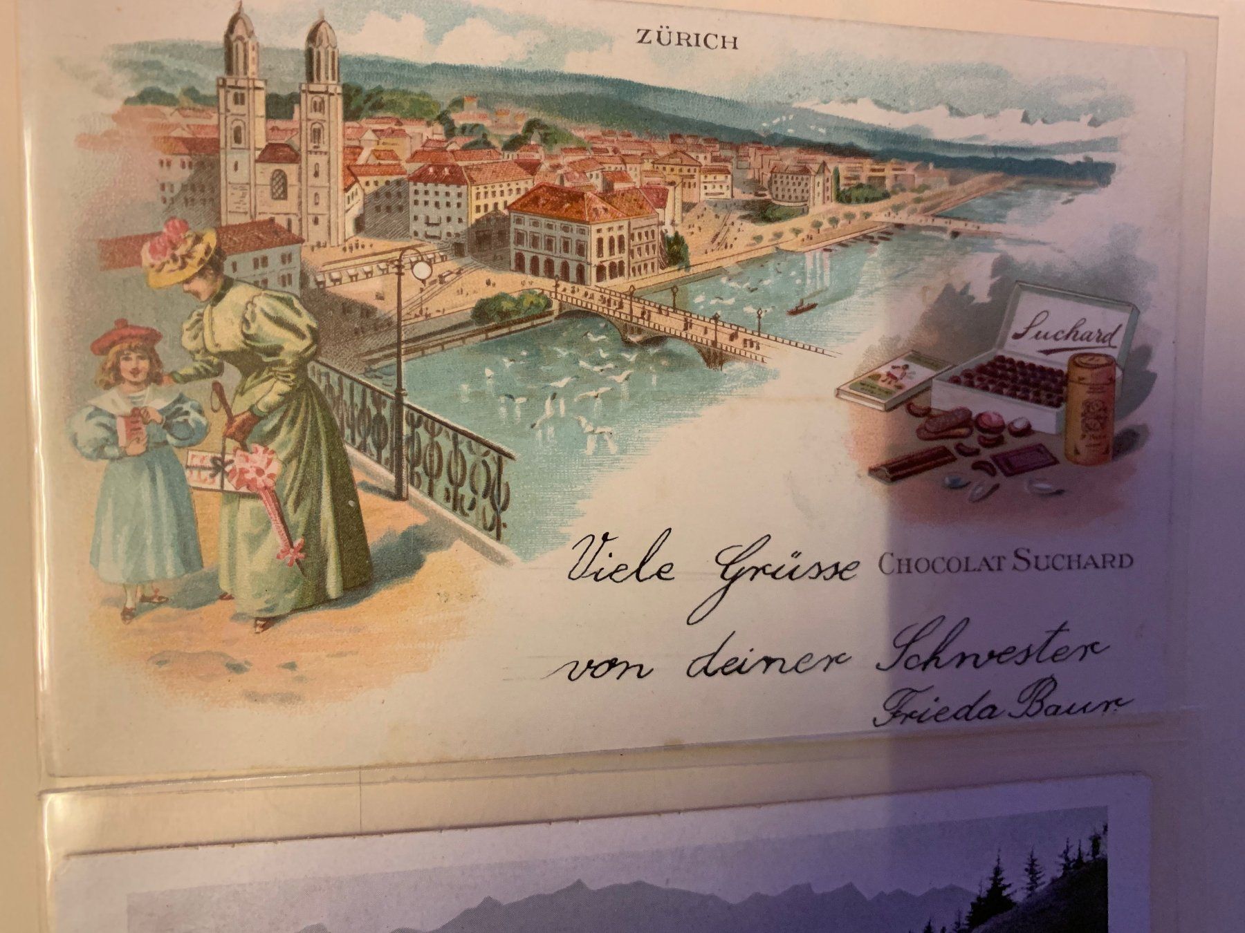 Cartoline postali: 5 AK - CHOCOLAT SUCHARD / 3 AK mit LIEDER-TEXT ! – Usato da Hedingen venduto da Wowi 7