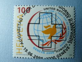 2006 Sondermarke UNO Menschenrechtsrat 1206 ET Vollstempel