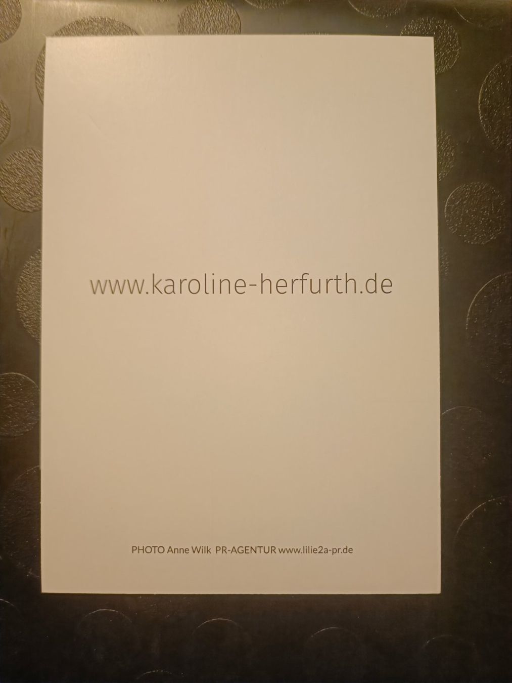 Autografi: Karoline Herfurth - handsigniert – Usato da Menziken venduto da Artographs 1