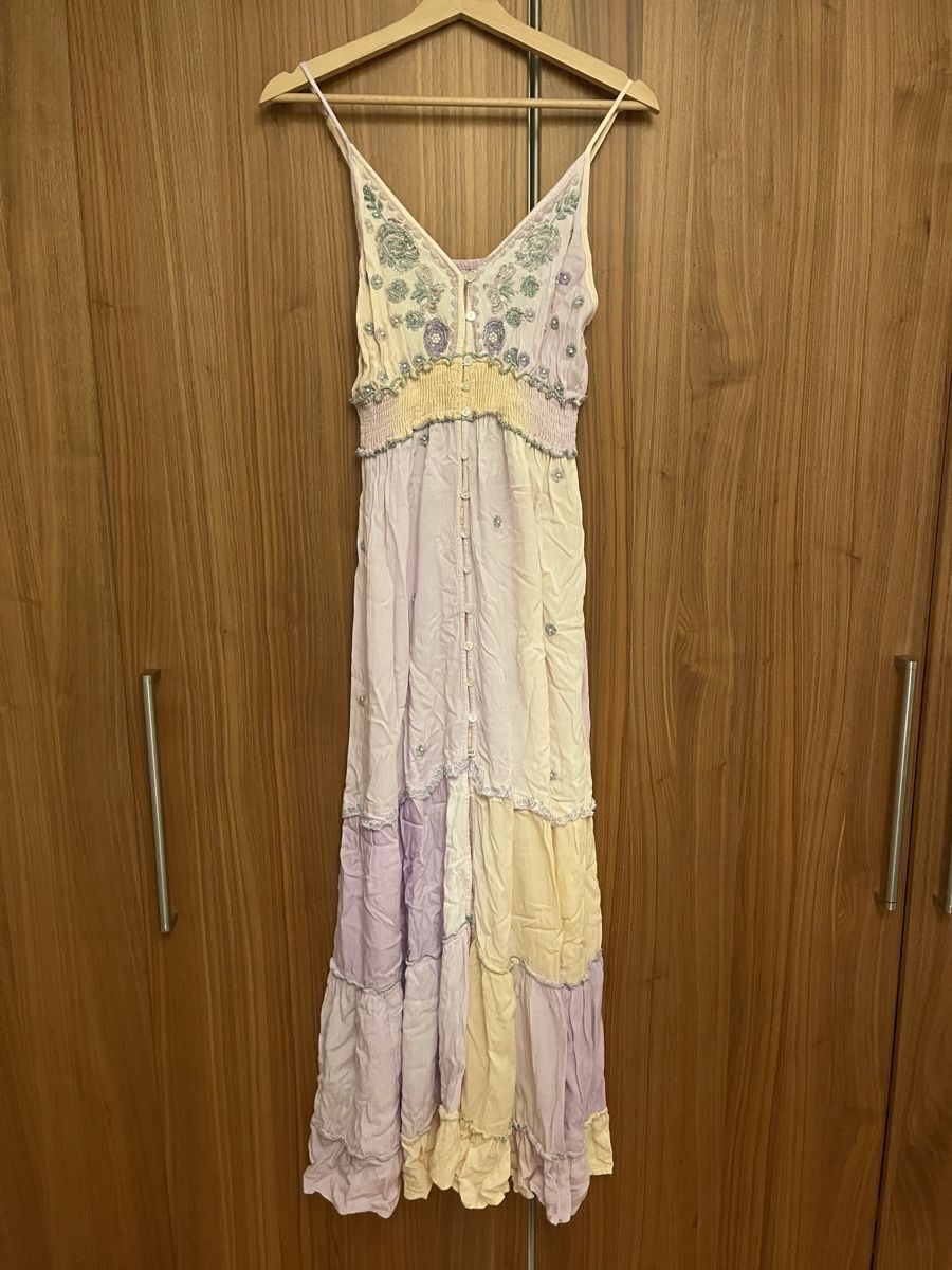 Vestiti: Sommerliches Maxikleid, Pastellfarben, one-size – Nuovo (secondo la descrizione) da Horgen venduto da Ed0