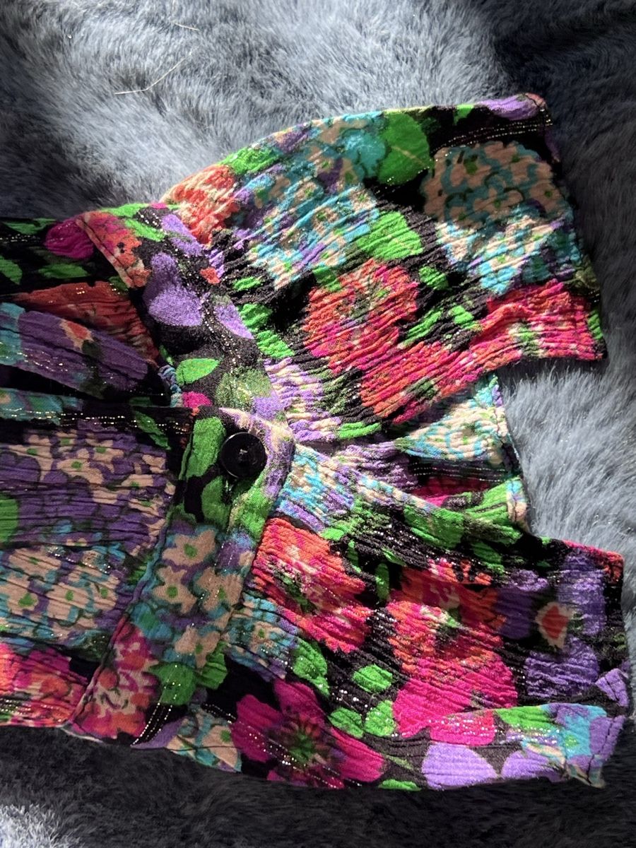 Ba&Sh Camicette: Bash Bluse 36  38 S M Blumen Glitzerfäden  – Usato da Basel venduto da nicolebrown78 3