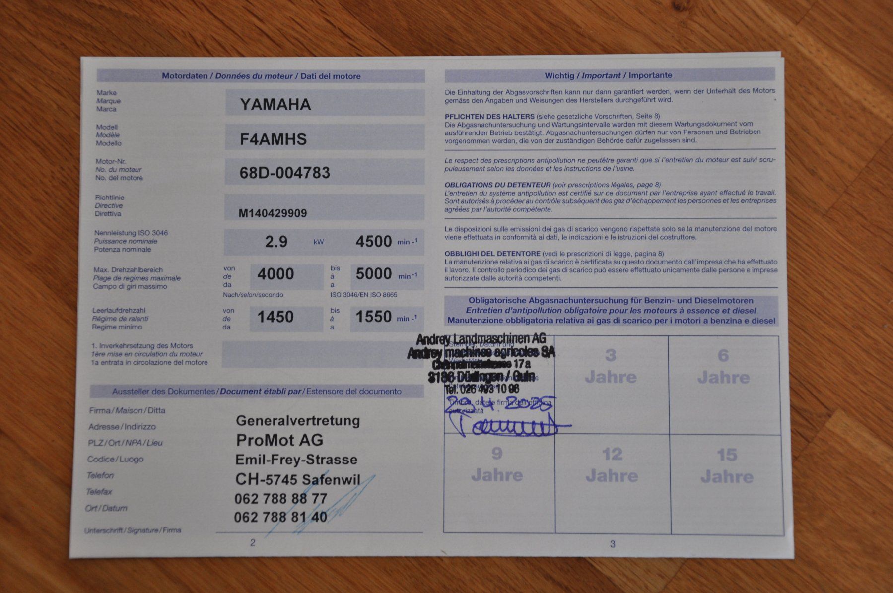 Yamaha Motori: Bootsmotor – Difettoso da Tafers venduto da Lot2 3