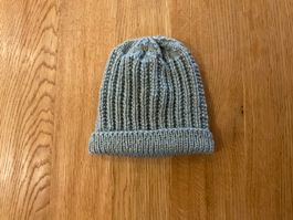 Warme Handgestrickte Damen - Mütze „ Mint „