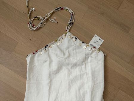 Zara Kleid weiss Gr. XS neu Neu mit Etikett