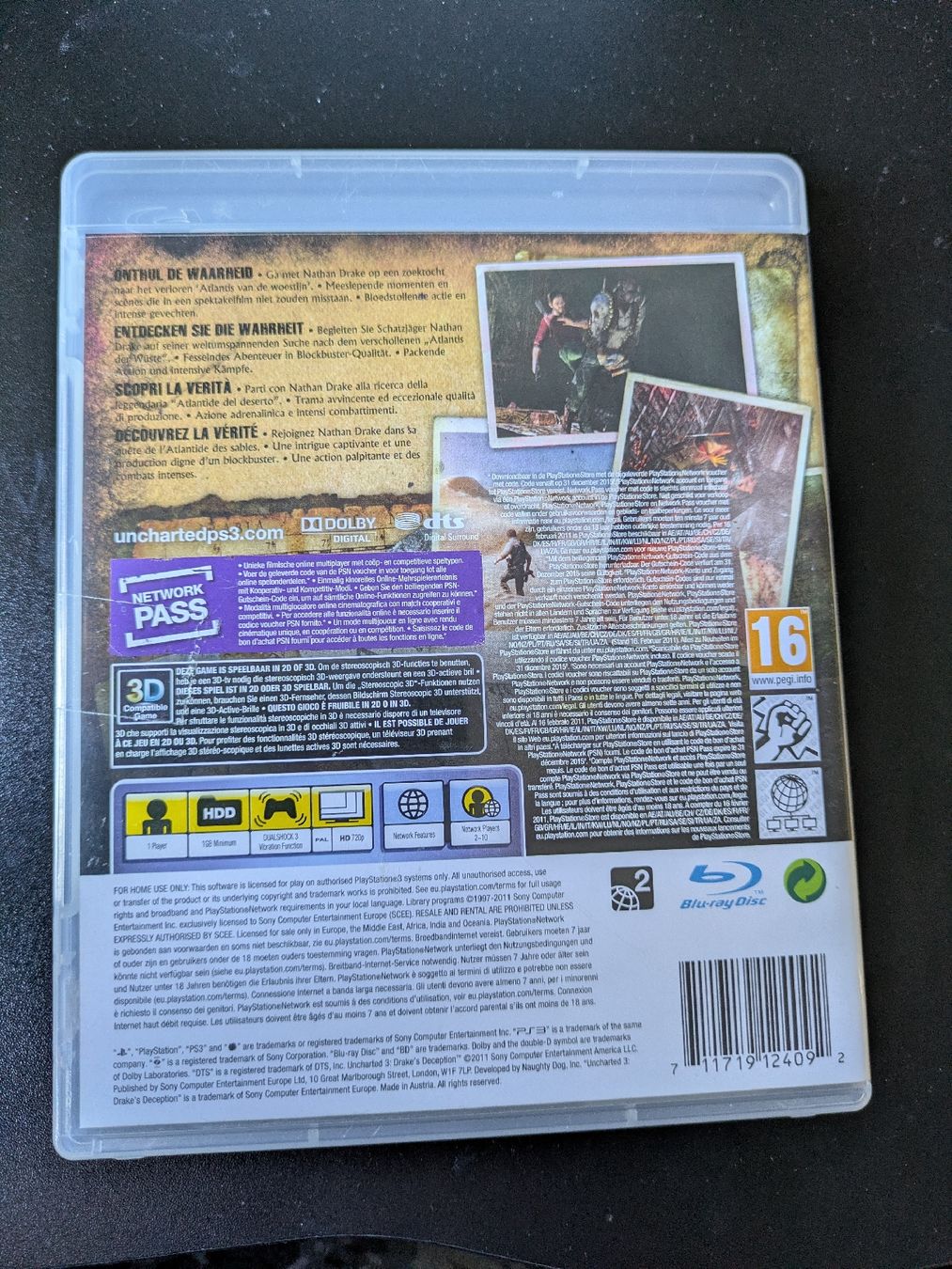 Giochi: Jeu PS3 Uncharted 3 Drake's Deception  – Usato da Court venduto da Meirine 1