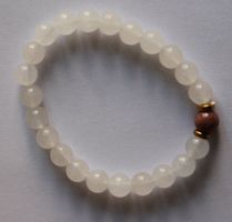 NEU: Mondstein Rhodonit Edelstein Schmuck Armband