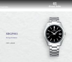 Grand Seiko Heritage SBGP 003  Full Set  neu !