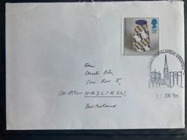 Großbritannien 1987 Sonderstempel1988 Coventry Vase 26p