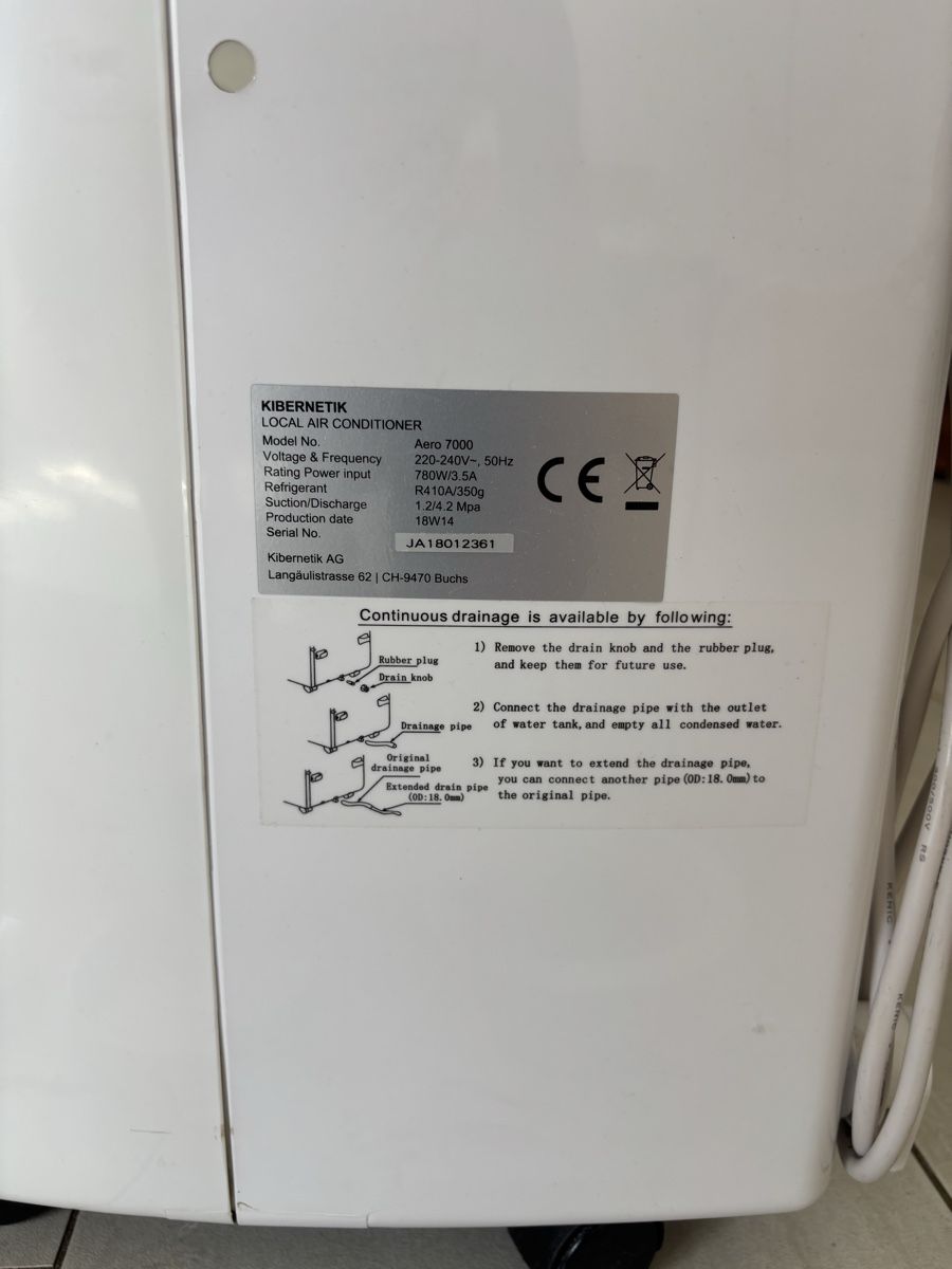 Climatiseurs: Klimagerät Kibernetik Aero 7000 – D'occasion à Balsthal par Benu3 3