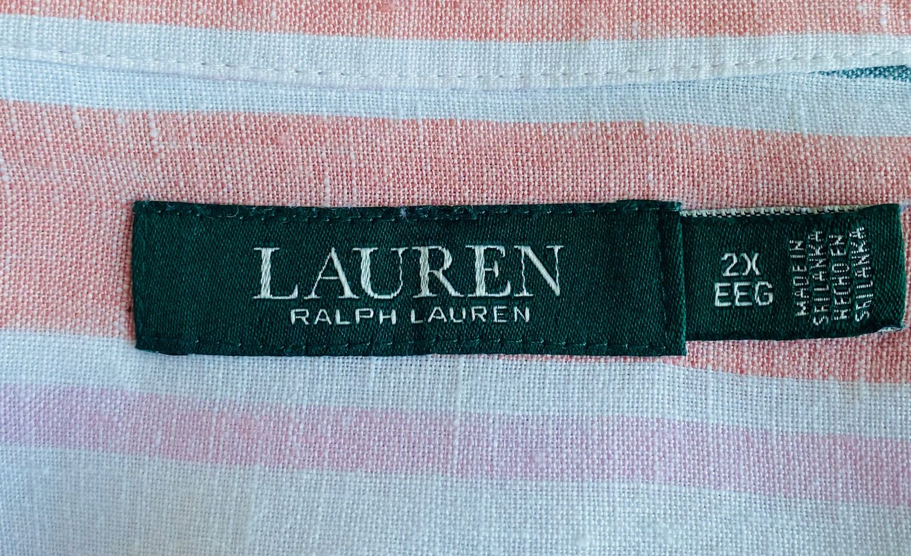 Ralph Lauren Blusen: Lauren Ralph Lauren Leinenbluse Grösse 2X – Gebraucht aus Oberwil BL von Leni-Mischi 3
