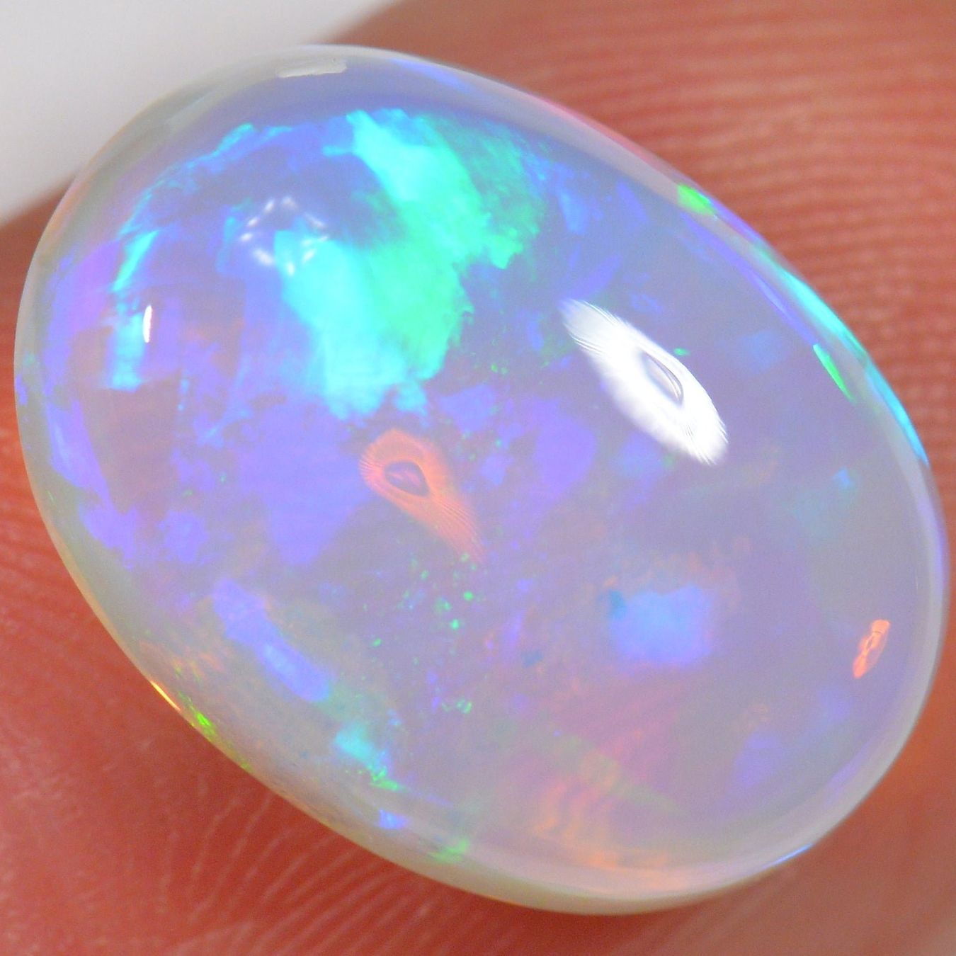Pierres précieuses: 7.3 Karat - Heller Äthiopischer Welo Opal – Neuf (Voir description) à Rüti ZH par DeinOpal 3