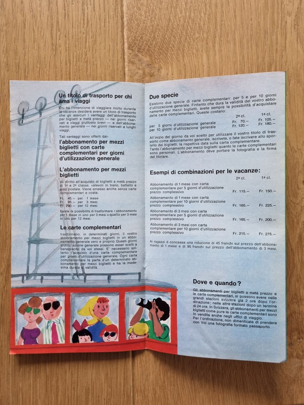SBB/CFF/FFS Documenti: Werbeprospekt der SBB von ca. 1971 – Usato da Bözberg venduto da heinz-d 2