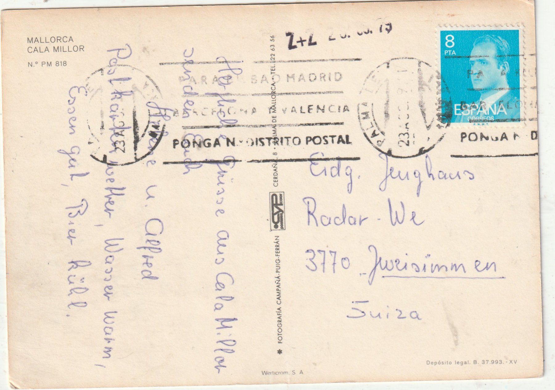 Cartoline postali: Badestrand Mallorca – Usato da Lumbrein venduto da made02 1