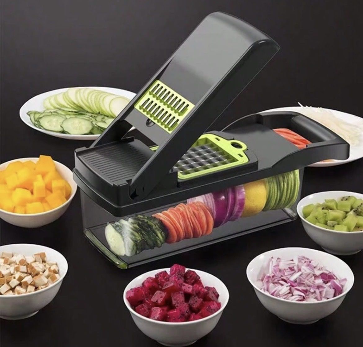 Elettrodomestici da cucina: Gemüseschneider-Set: Multifunktional – Nuovo e nell'imballaggio originale da Emmenbrücke venduto da ShopDirect