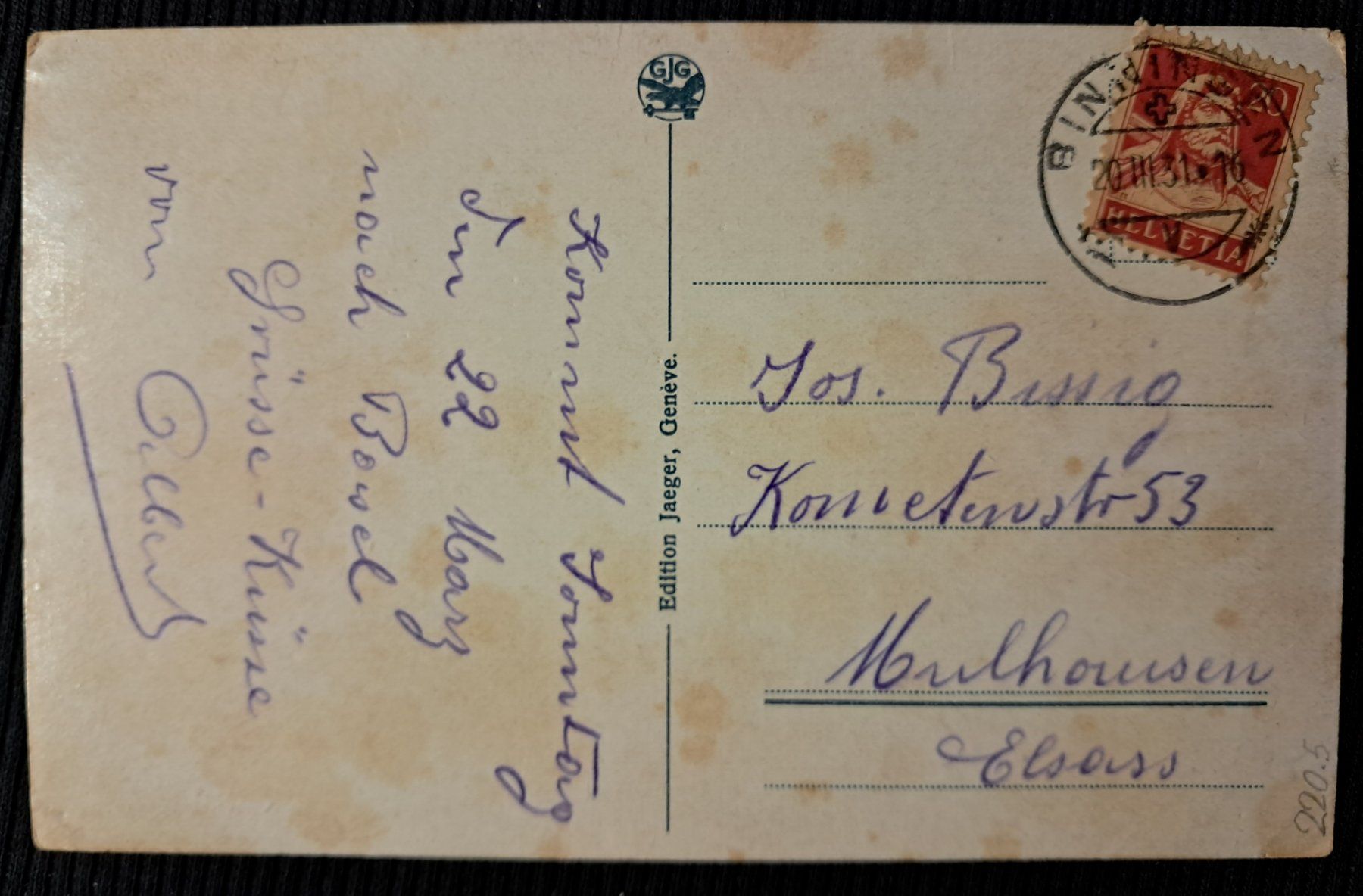 Cartoline postali: SCHWEIZER KANTONSWAPPEN 1931 – Usato da Ponto Valentino venduto da giorgia06 1