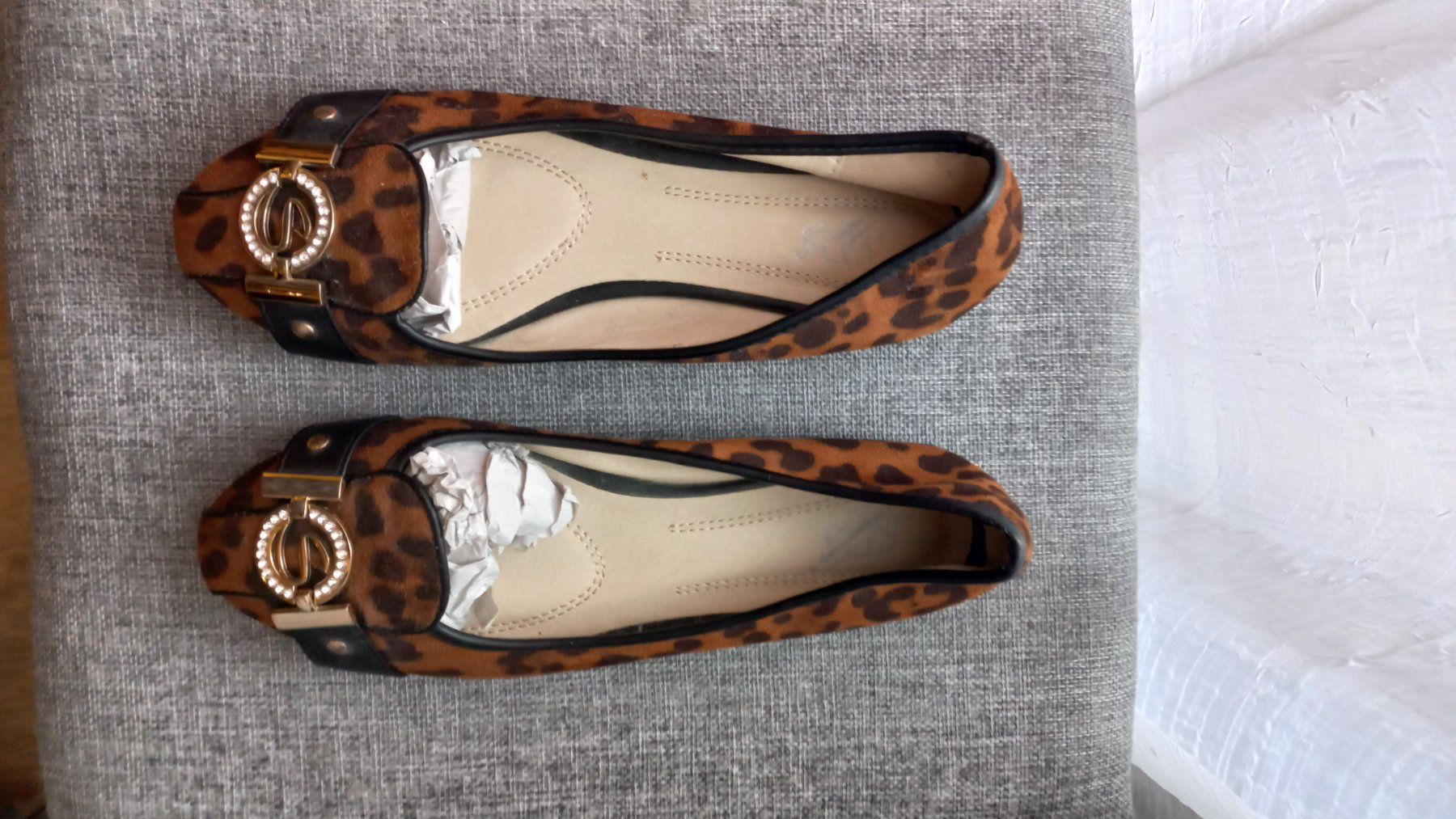 Damenschuhe: Ballerina Leopard, Gr. 40 – Neu (gemäss Beschreibung) aus Hendschiken von Schaetzi0