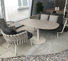 Tribù: Tosca Sessel und 2-Sitzer Sofa mit T-Table Low Dining