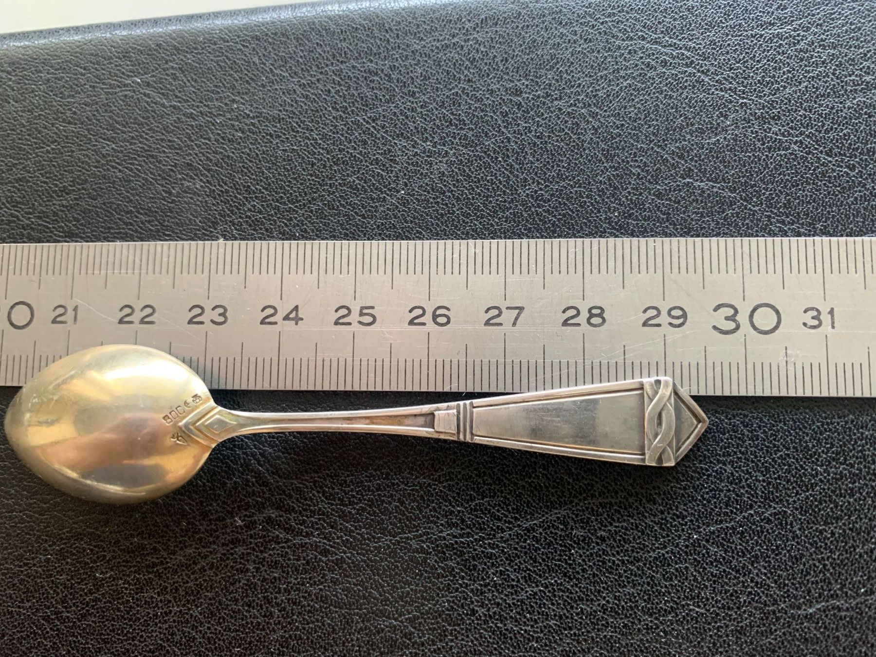 Cucchiai: Moccalöffel, Art Deco 800 Silber – Usato da Zürich venduto da rayberg 1