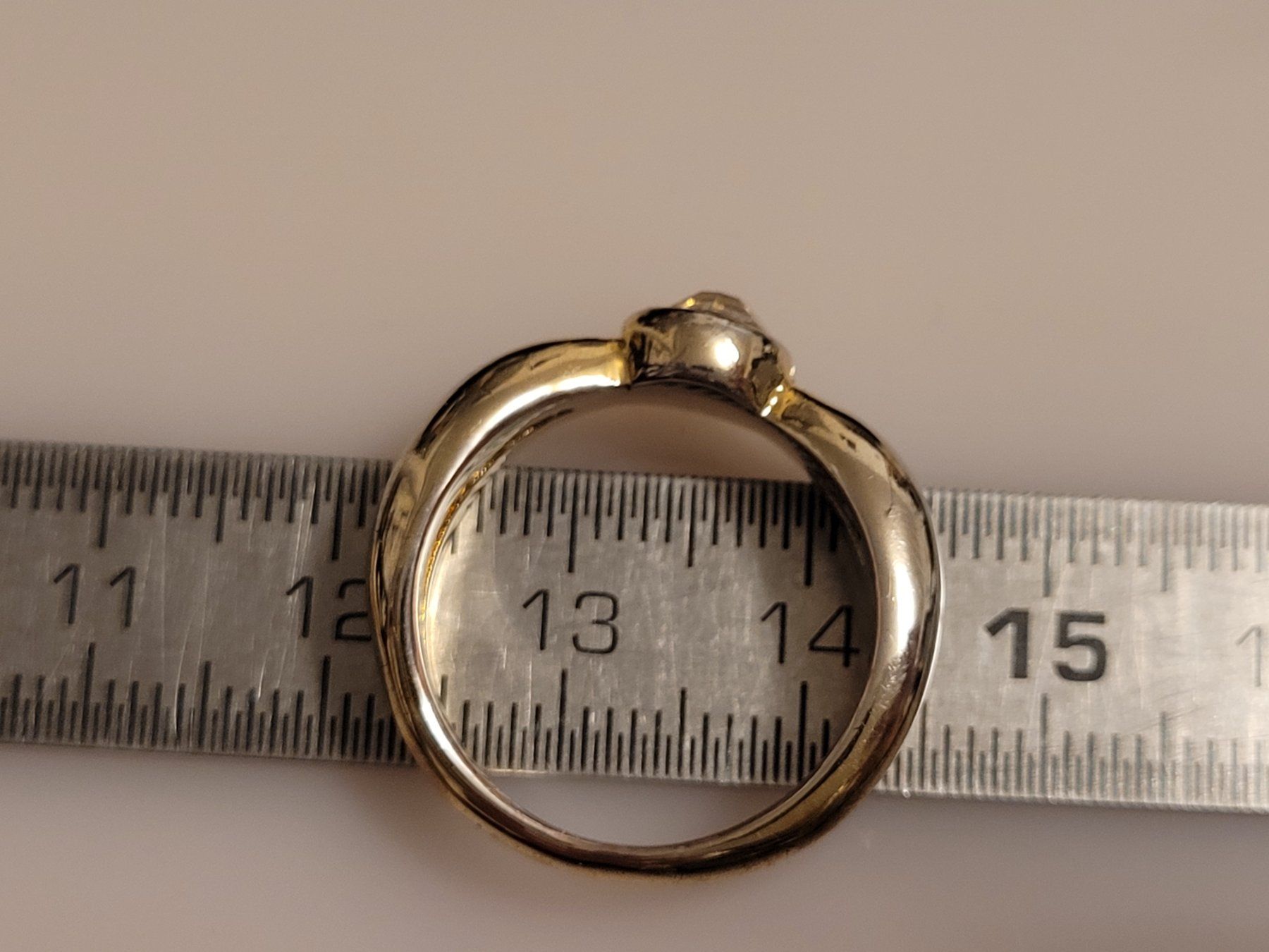 Anelli: AKTION Gelb gold Ring massiv Stein Geschenk Modeschmuck 2.10 – Nuovo (secondo la descrizione) da Riedt b. Erlen venduto da Gottestraene 7