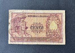 ITALIA- BANCONOTA DA 100 LIRE