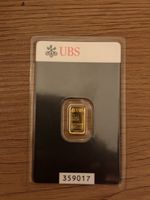 Goldbarren UBS 1g 999.9 Feingold neu im Blister