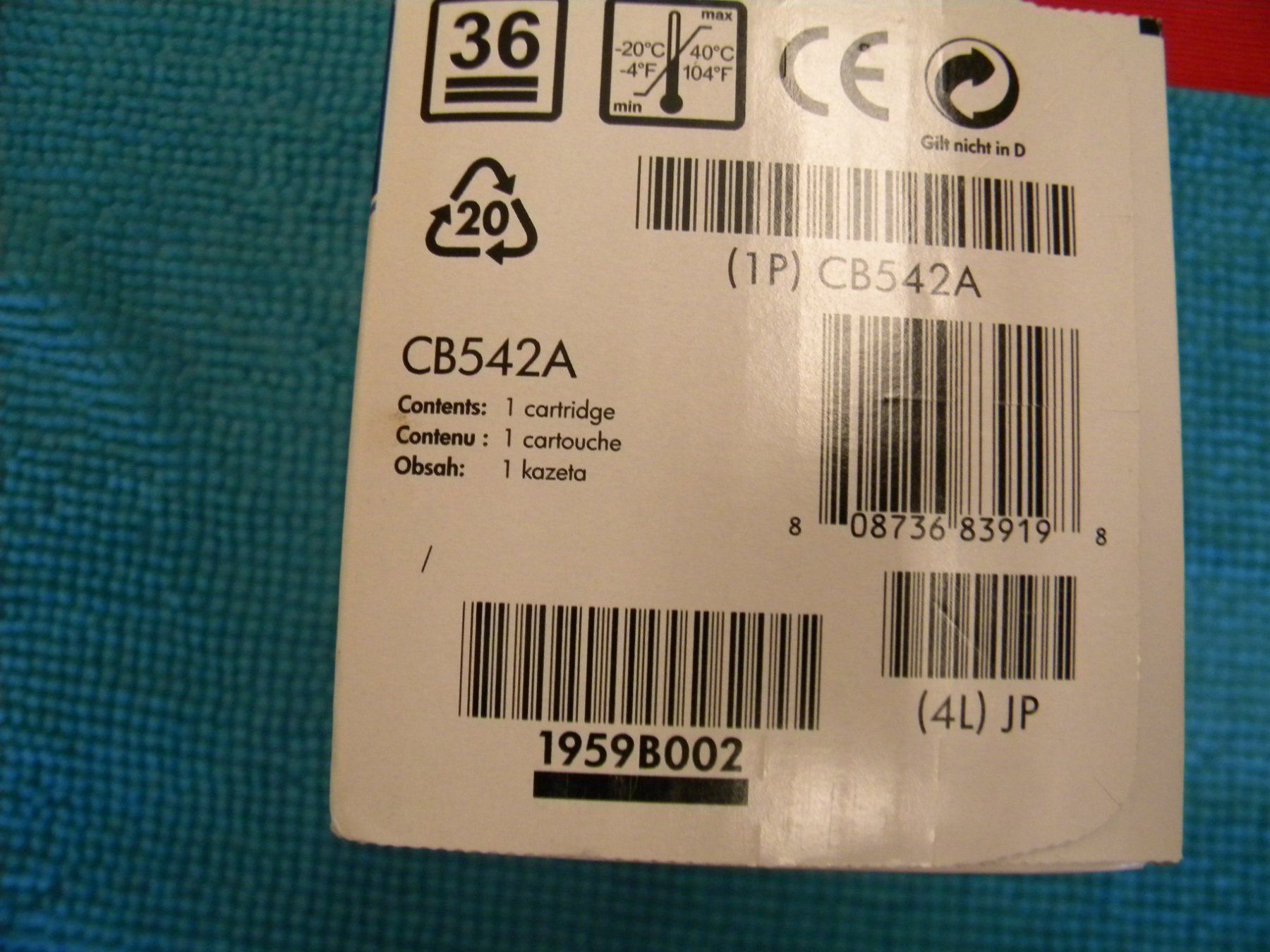 Hewlett Packard Cartouches & Toner: CB542A  125A – Neuf avec emballage d'origine à Bühler par Wini100 2