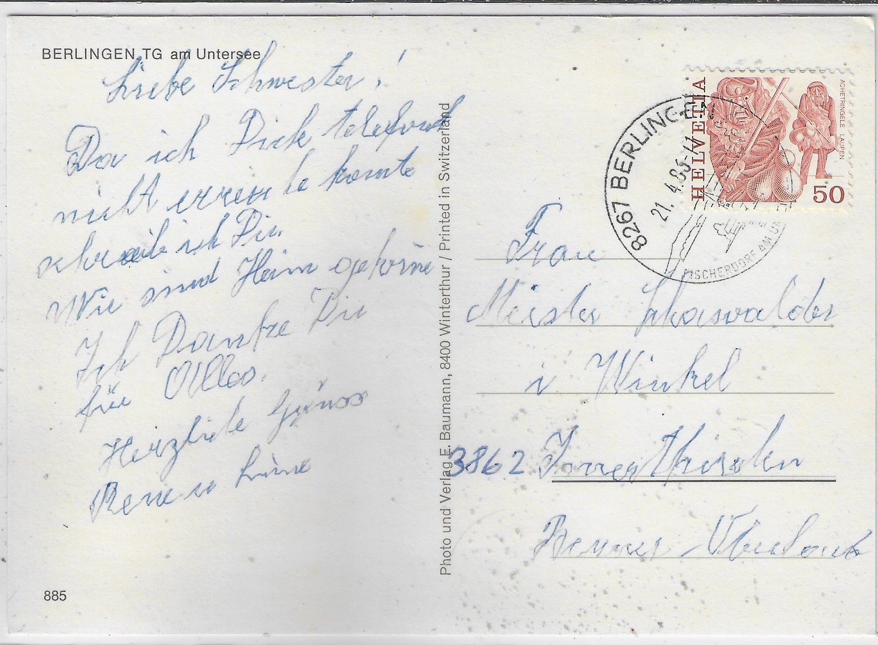 Cartoline postali: Berlingen TG - Multiview – Usato da Ettingen venduto da Kartenplanet 1