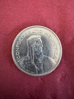 5 Franken 1933 Bundesmünze Silber guter Zustand