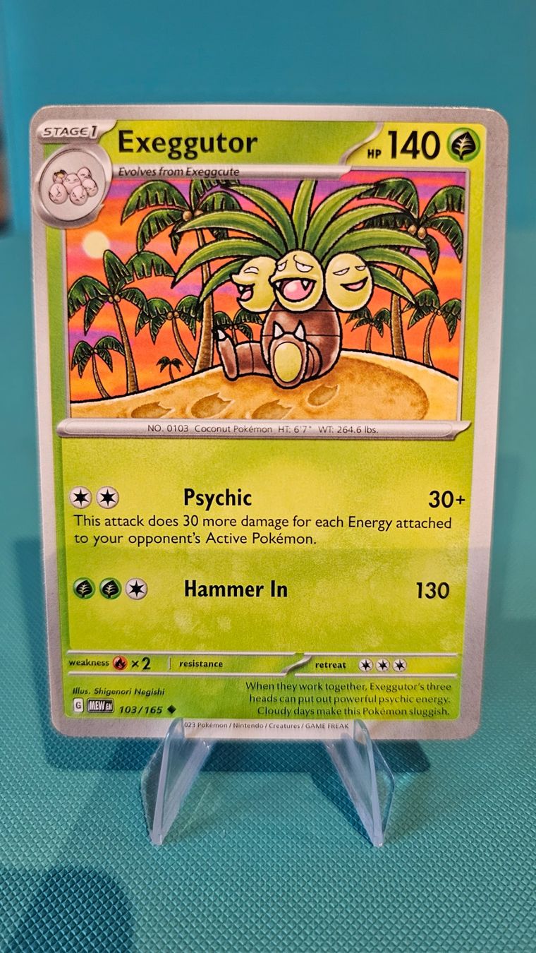 Pokémon Cartes à collectionner: Exeggutor MEW 103/165 EN – D'occasion à Rheineck par Pinia03