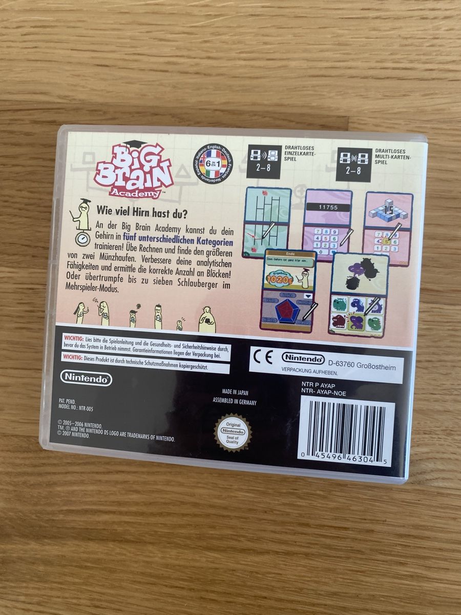 Nintendo Giochi: Big Brain für Nintendo  – Usato da Bern venduto da fre_y7ht