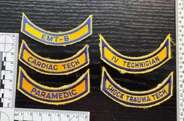 5 Stück Rettungsdienst EMT-Abzeichen Schriftzüge