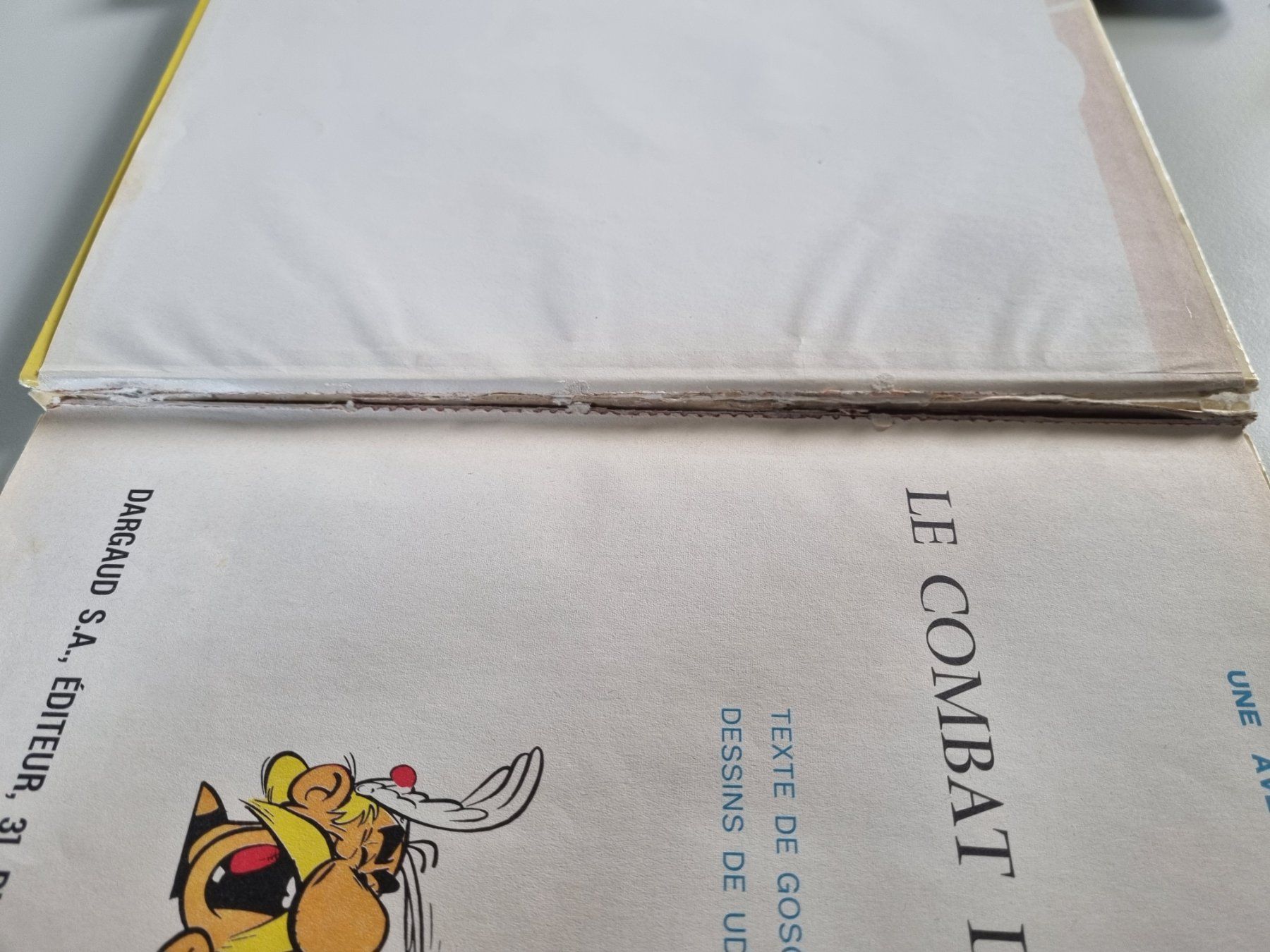 Fumetti: BD Astérix Le Combat des Chefs, 1966, couverture abîmée. – Difettoso da Echandens venduto da Dicot 3