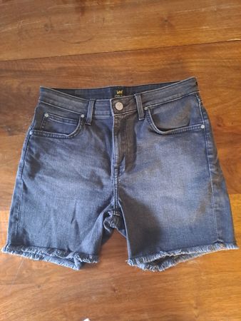 Lee Jeans Boyfriend Short W27 Damen dunkelgrau used look
