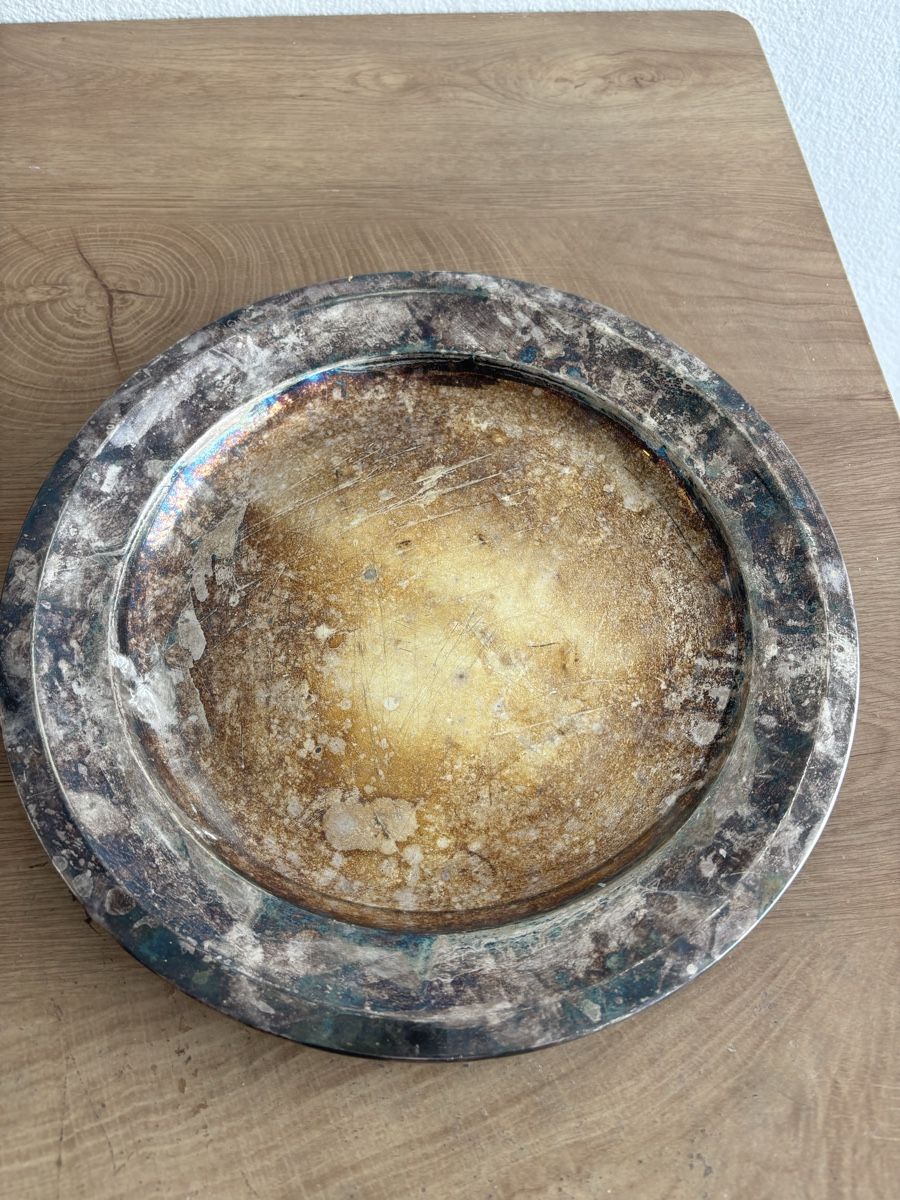 Ciondoli: Antike Brockmann versilberte Servierplatte 30 cm – Usato da Orpund venduto da BlackEagel80 1