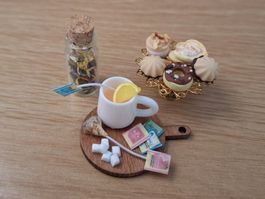 Puppenhaus Tee Set mit Etagere