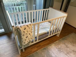Mausbacher Kinderbett Alica weiss/Eiche