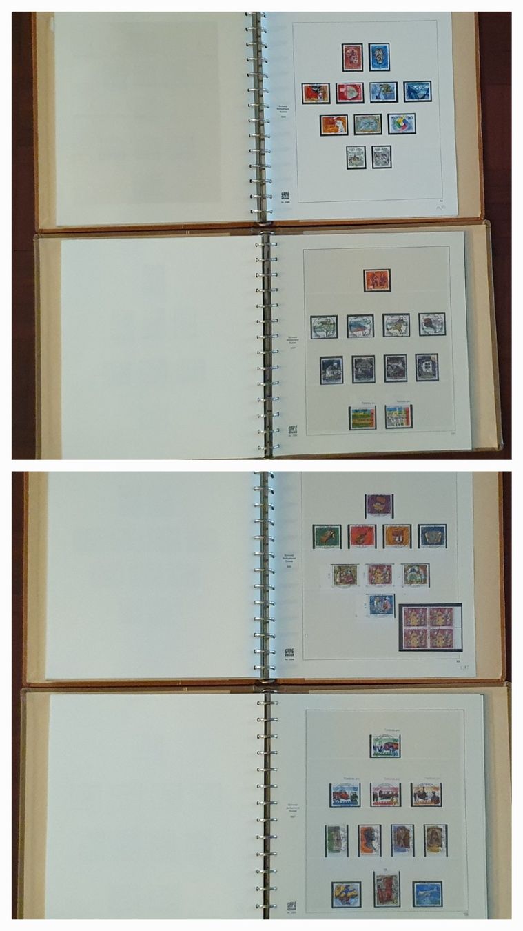 Tutti i francobolli: 2 SAFE Album - Sammlung ET-Vollstempel  1970 - 2000 – Usato da Kreuzlingen venduto da Rschweiz1 9