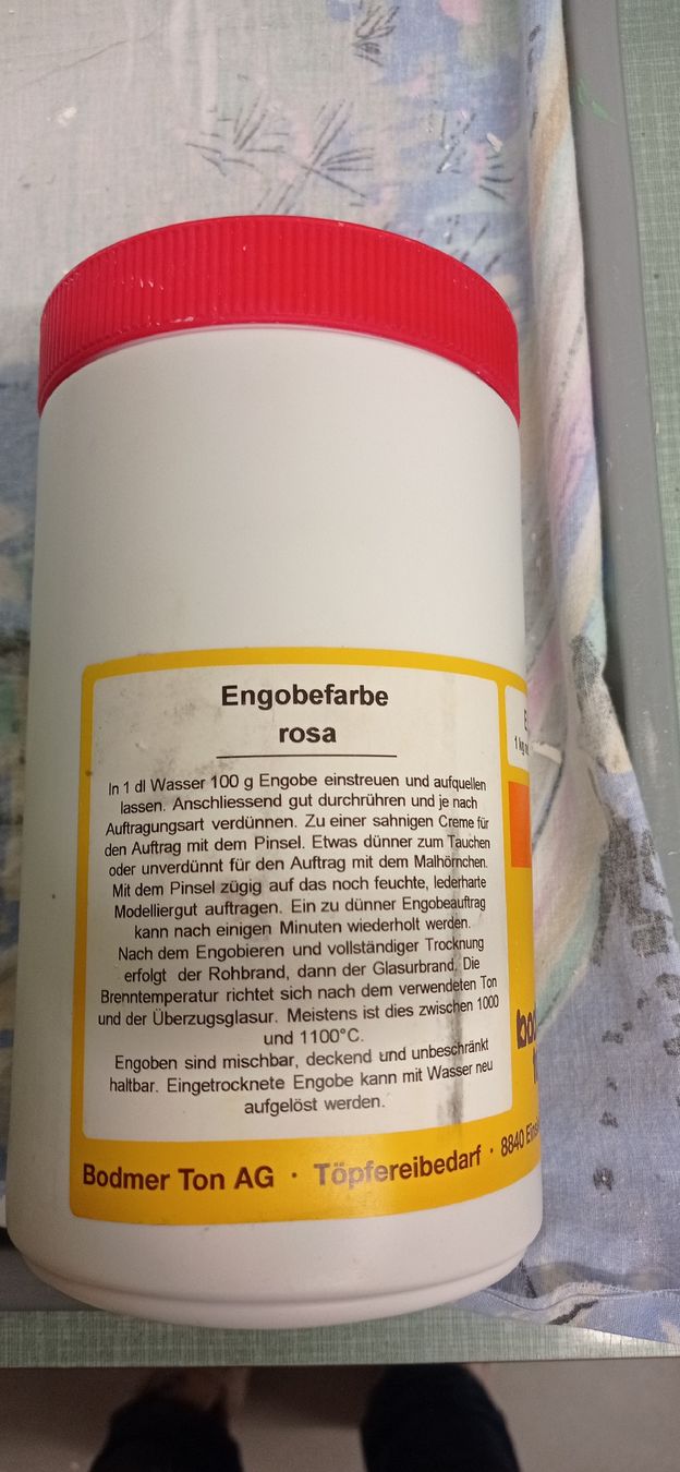 Colori: Engobenfarbe rosa 1kg – Nuovo (secondo la descrizione) da Maienfeld venduto da Alpenblume12 1