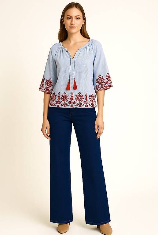 Lotti di vestiti: Set- Weite Hose .+Bluse Gr.40 – Usato da Zollikon venduto da alessia019
